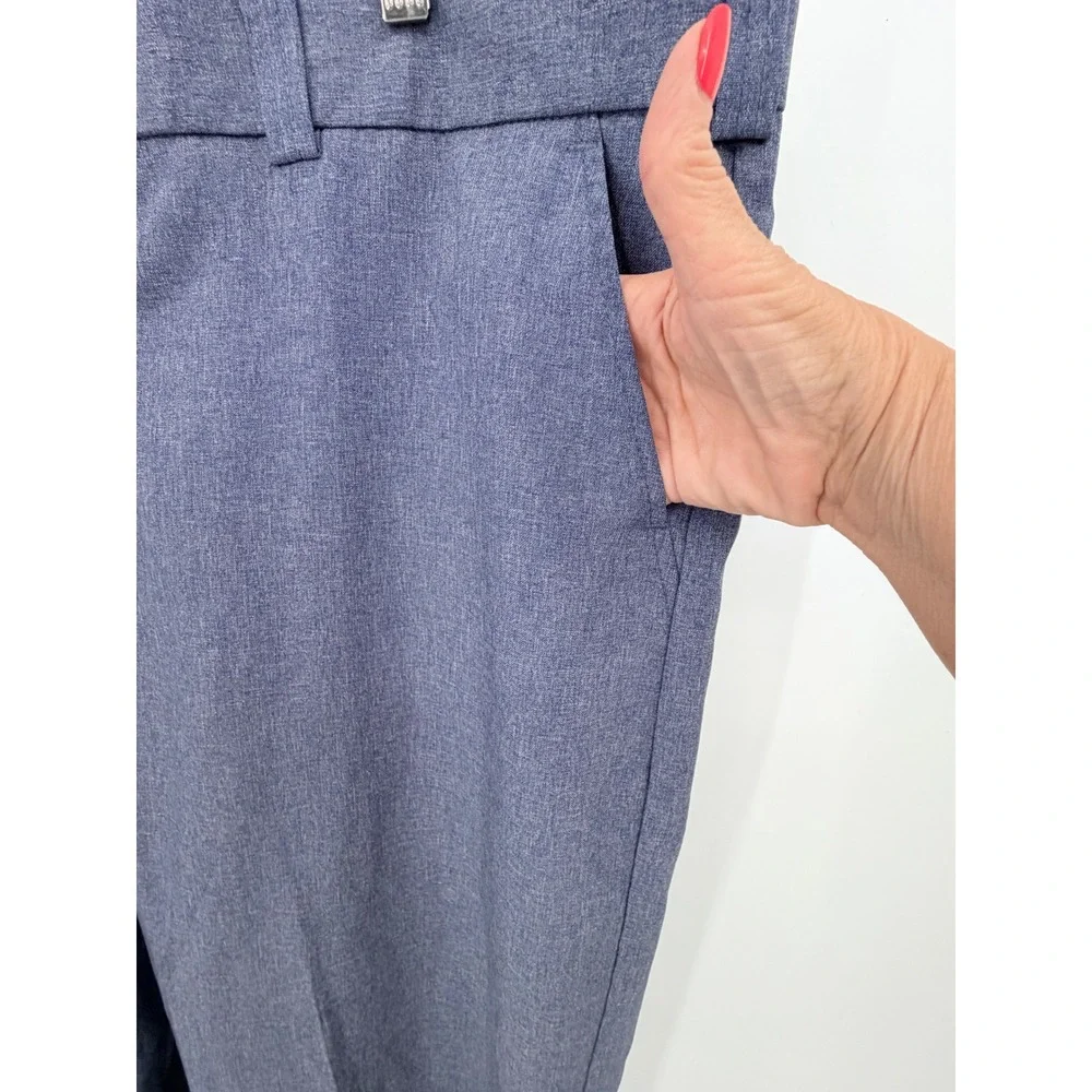 A+ School Apparel Dress Pants Mens 46 Blue USPS Spec Made in USA Flat Front